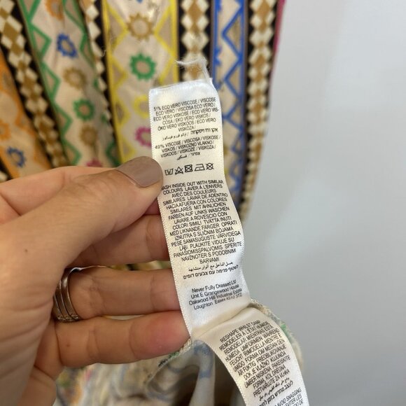 Anthropologie Never Fully Dressed Size 12 Remi Midi Dress Colorful Printed - Picture 9 of 16